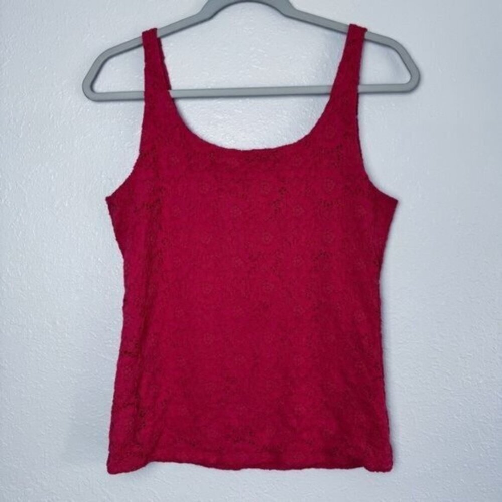 White House Black Market purple lace tank top M - Picture 5 of 9